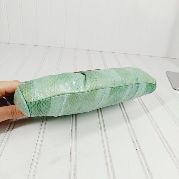 Express Turquoise Leather Shoulder Bag 0184 - Picture 8 of 15